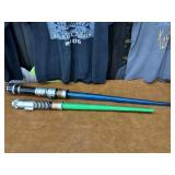Two 2009 and 2015 Lightsabers