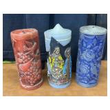 Vintage The Original Scvlptvre Carved Candles