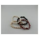 Raw Pearl Bracelets with Jewelry Pouch