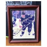 Framed Autogaphed Brett Hall 8x10