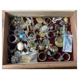 Unchecked Vintage Jewelry in Jewelry Box