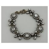Vintage Rhinestone Gold Tone Bracelet