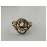 14K Gold Crab Ring Size 7, 3.15 grams