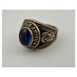 Vintage Womens Army Corp Crest Craft Rings