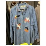 Bobbie Brooks Woman Denim Halloween Themed