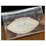 Autographed Tom Landry Football