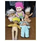 Selection of Troll Dolls