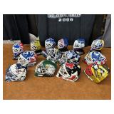 (13) Selection of Hockey Mini Helmets