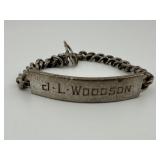 Vintage Sterling Silver Personalized Bracelet