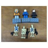 (6) Star Wars Lego People With Accessories