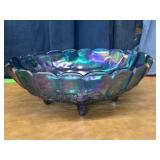 Vintage Carnival Glass Fruit Bowl