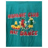 Hispanic Club Hat Dance Tshirt Size L