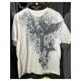 Vintage Y2K Grunge Winged Skull Tshirt