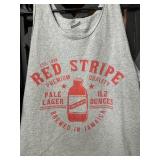 Red Stripe Advertising Tank Top Size M