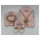 New Juicy Couture Necklace, Earrings, Bracelet