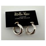 New Stella Rose Sterling Silver Earrings
