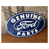 Genuine Ford Parts Porcelain Metal Sign