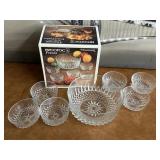 Vintage Arcoroc France Crystal Bowl Set