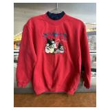 Vintage Embroidered Snowmen Sweatshirt