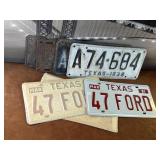 Selection of Vintage License Plates