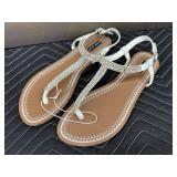 New Black Rivet Sandals Size 11