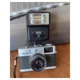 Vintage Olympus 35 RC Camer and Sunpak