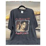 2001 In Memory of Aaliyah Tshirt Size XXL