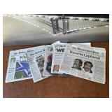 Vintage Historic Headlines Newspapers