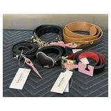 (5) New Juicy Couture Belts Various Sizes