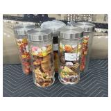 (5) New Precious Home Glass Canisters