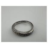 Sterling Silver White Stone Ring Size 6.5