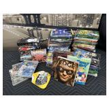 Large Lot of Media - Games, DVDs, VHS