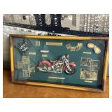 Vintage Motorcylce Themed Shadowbox Dï¿½cor