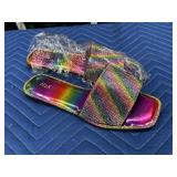 New H2K Rhinestone Slides Size 9
