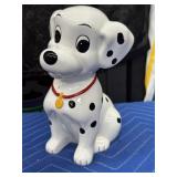 Ceramic Disney Dalmatian Bank Statue