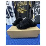Ugg Fluffy Yeah Slides Black Size 8