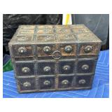 Vintage Brass & Wood Decorative Box