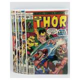 (6) Vintage Marvel The Mighty Thor Comics