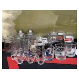 (34) Selection of Collectible Advertising Glass