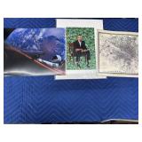 (3) Collectible Prints - Space X,  Obama