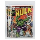 (4) Vintage The Incredible Hulk Comics