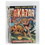 (5) Vintage Marvel Ka-Zar Comics