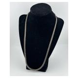 Vintage Sterling Silver Braided Necklace