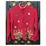 Vintage Derek Heart Pink Christmas Sweater