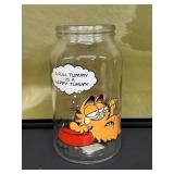 Vintage Jim Davis Garfield Glass Canister