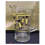 Vintage Mr Peanuts Made in USA Glass Pitcher
