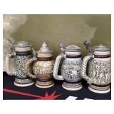 Selection of Vintage Collectible Beer Steins