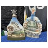 Vintage Ceramic Whiskey Bottles