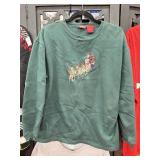 Vintage Rudolph Embroidered Santa and Sleigh