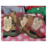 (6) Cowboy Boot Christmas Stockings